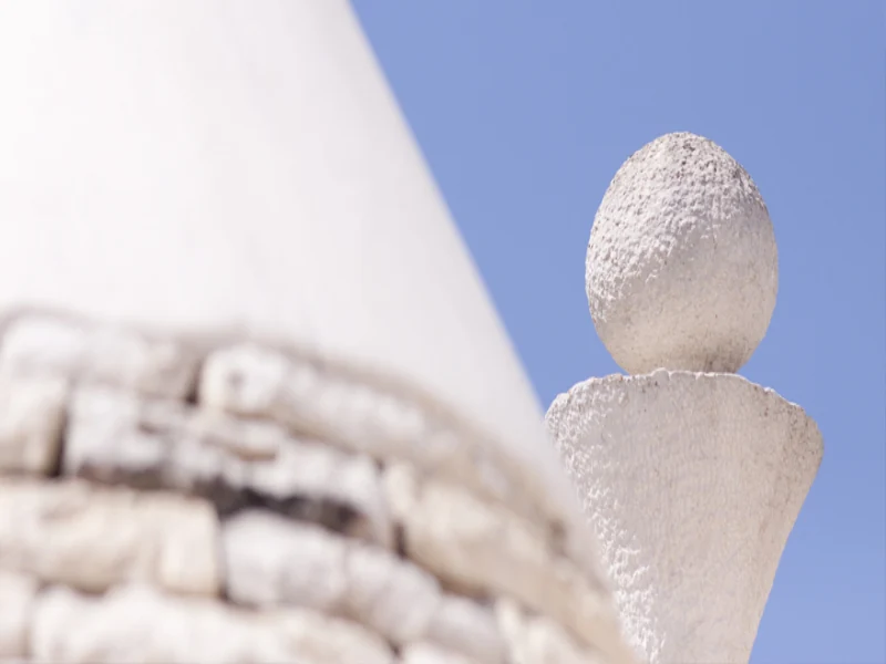 Pinnacolo in pietra calcarea del Trullo dei Messapi
